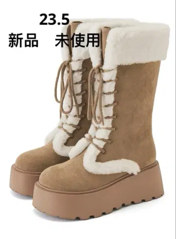 GRL 스웨이드 문 레이스업 부츠 [zr1330] 카멜 23.5