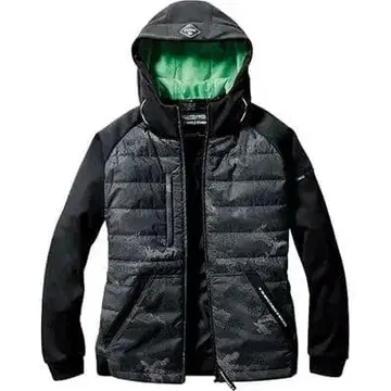 바틀 3210 방풍 후디 자켓 [남녀 공용] XL 카모플라주 블랙