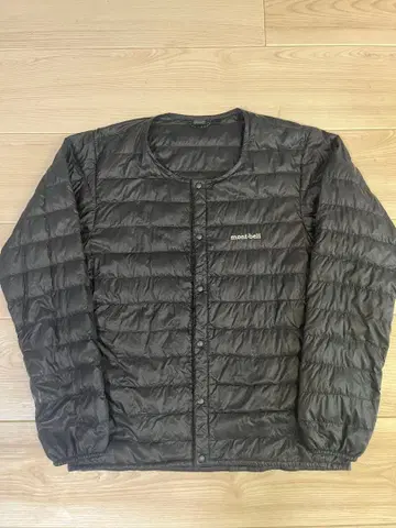 mont-bell 다운 자켓 S 블랙 수납 봉투 포함