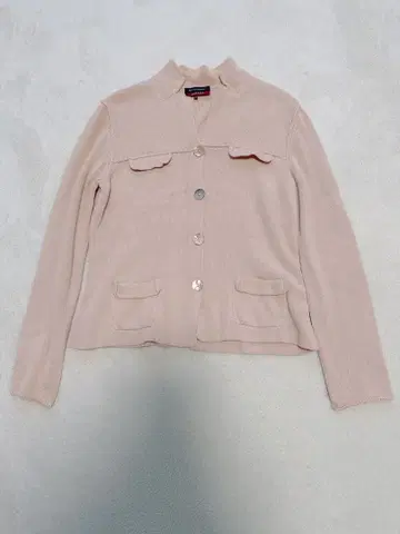 [새상품급] 아마카 AMACA 핑크 니트 가디건 긴팔 V넥 38