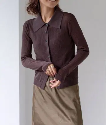 OUTDOOR PRODUCTS 시어 랜덤 리브 피케 셔츠 니트