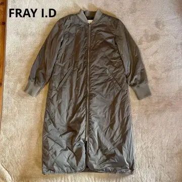 FRAY I.D 퀼팅 롱 코트