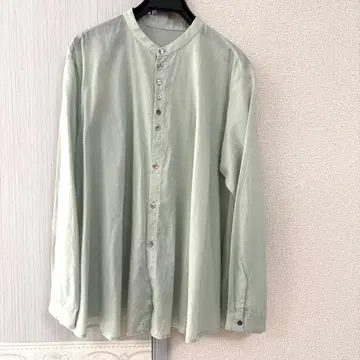 팔라스 팰리스 민트 그린 풍성한 플레어 셔츠 프리 사이즈