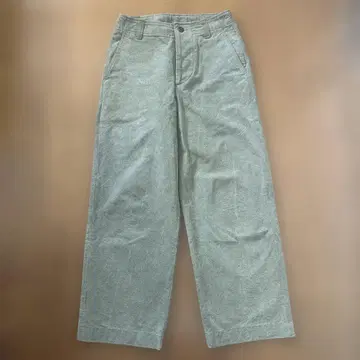 그레이 와이드 팬츠 코튼 혼합