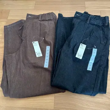 GU 데님 캐롯 팬츠 긴 길이 M