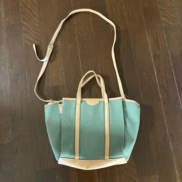 2Way 민트 그린 토트백