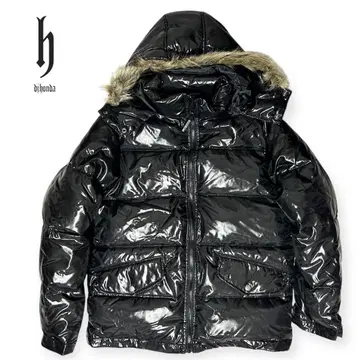 DJ honda 퍼 다운 자켓 00s Y2K 시크 스타일 광택감 헤이세이