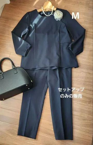 ESPRITMUR 네이비 셋업 페플럼 세레모니 여성용