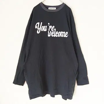 아메리카나 긴팔 티셔츠 롱티 아메리카나 블랙 로고