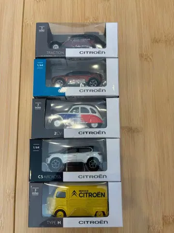 시트로엥 미니카 세트 1/64 5대 세트