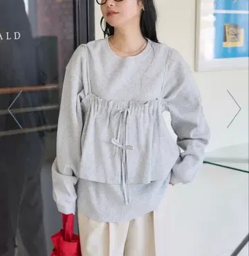 프릭스스토어 와플 롱T 뷔스티에 세트