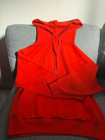 CABaN 캐반 코튼 캐시미어 후드티 오렌지