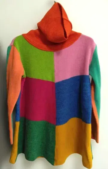 갈라핀 울 스웨터 니트 패치워크풍 ML