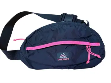 GREGORY 바디백 블랙/핑크