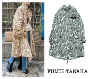 FUMIE TANAKA 후미에 타나카 zebra mods 모즈 코트
