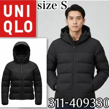 새상품급 유니클로 UNIQLO 블랙 심리스 다운 파카 S 여성에게도