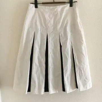 [ BALLSEY ] 보르지 [ M ] 박스 플리츠 스커트 면 100%