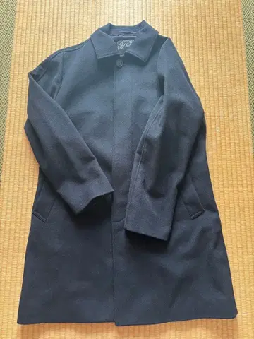 417 by EDIFICE 네이비 체스터 코트 캐시미어 혼방