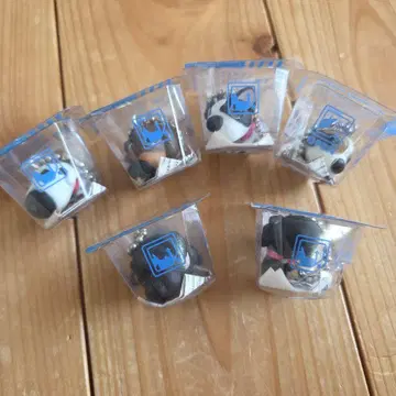 THE DOG 미니 피규어 키링 6개 세트