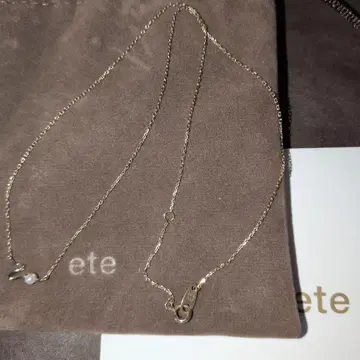 에테 ete 레이어 파형 디자인 k10 골드 목걸이 펄 포함