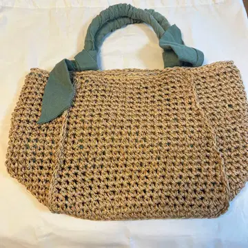 Ray BEAMS 베이지 바스켓백