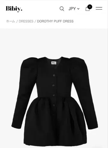 bibiy. Puff Dress 블랙 새상품
