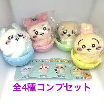 치이카와(먼작귀) 클립 봉제 인형 2종, 총 4개 세트