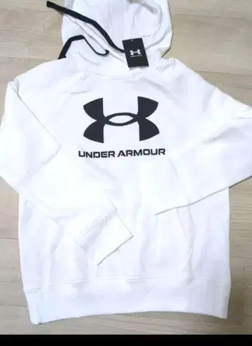 UNDER ARMOUR 화이트 후드티 택 포함 새상품 속기모 고급