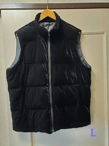 벨로아 소재 충전솜 퀼팅 베스트 L 사이즈