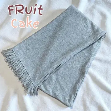 FRuit Cake 후르츠케이크 프린지 스톨 머플러 그레이