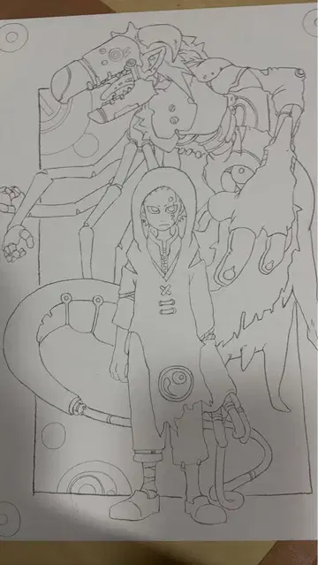 스기토 아키라 아마추어 시절 미정의 캐릭터 선화