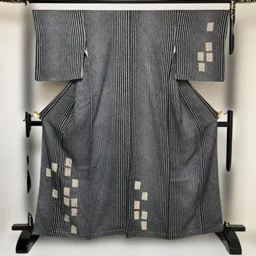 No.2832 미사용 시리즈 순수 실크 블랙 자수 색지 호몬기 새상품급