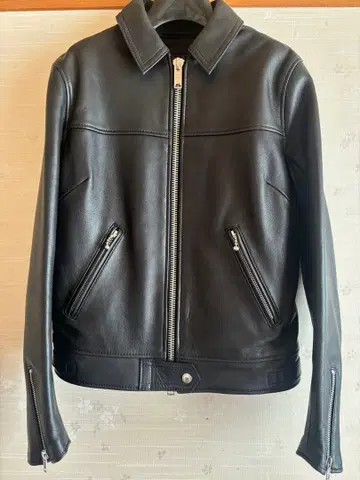 666 여성용 가죽 라이더 자켓