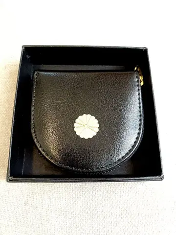 [황궁 한정판] 블랙 말발굽형 동전 지갑 코인 케이스 검정 지갑