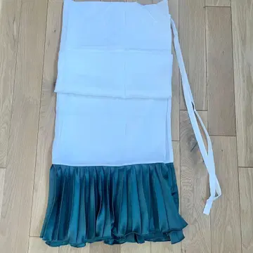 플리츠 밑단 기모노 딥 그린