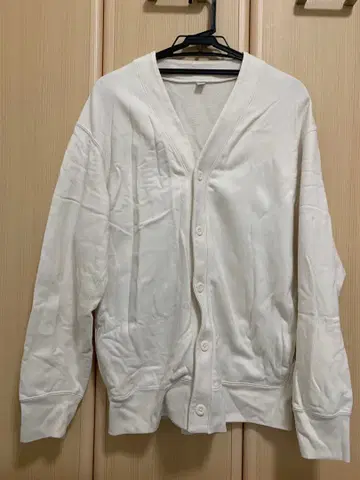 유니클로 남성용 가디건 심플 겉옷 포켓 부착 L