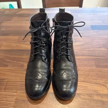 히미코 레이스업 숏부츠 24.5cm