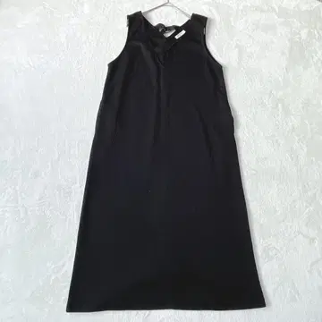 사만다 모스모스 블루 | V넥 롱 니트 원피스 [ F ] 루즈핏 슬릿