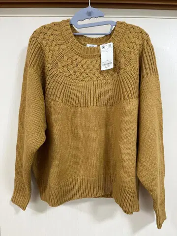 새상품 택 포함 [ coen ] 머스타드 니트 스웨터 M