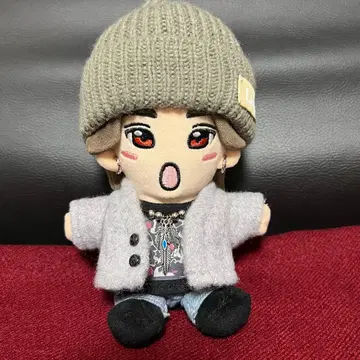 봉제인형 옷 가디건 (라이트 그레이)