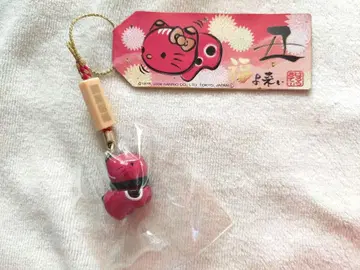 키티 꼬리 장식 캐릭터 스트랩 경자년 소띠