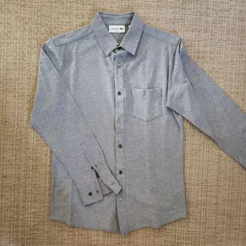 Lacoste 블루 긴팔 셔츠 US M 사이즈 slim fit