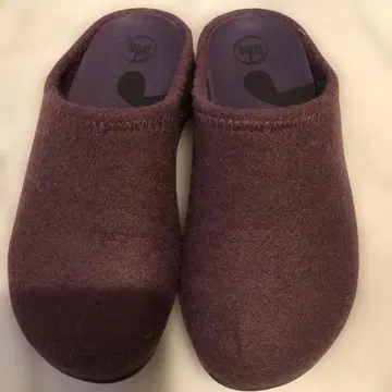 Fitflop 슬립온 1회 착용 사보 펠트 퍼플 us5
