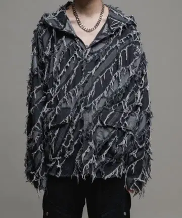 casper john 프린지 후드티