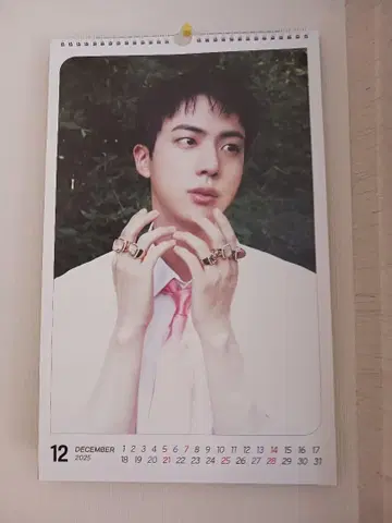 달력 BTSJIN 2024.2025 대형 벽걸이