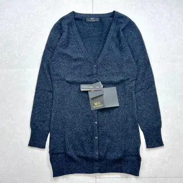 [ 미사용 ] MEG EXCHANGE 화이트 캐시미어 V넥 가디건 S