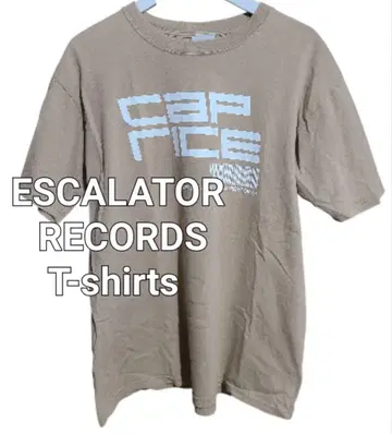 레어 ESCALATOR RECORDS CAP RICE 셔츠 베이지