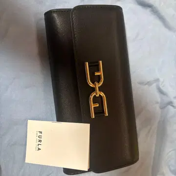 FURLA 블랙 가죽 숄더백
