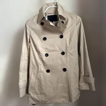 UNTITLED 베이지 더블 브레스트 트렌치코트 1