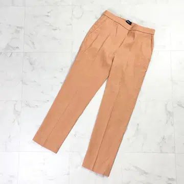 띠어리 린넨 스트레치 슬랙스 이지 크롭 핑크 2*LD47